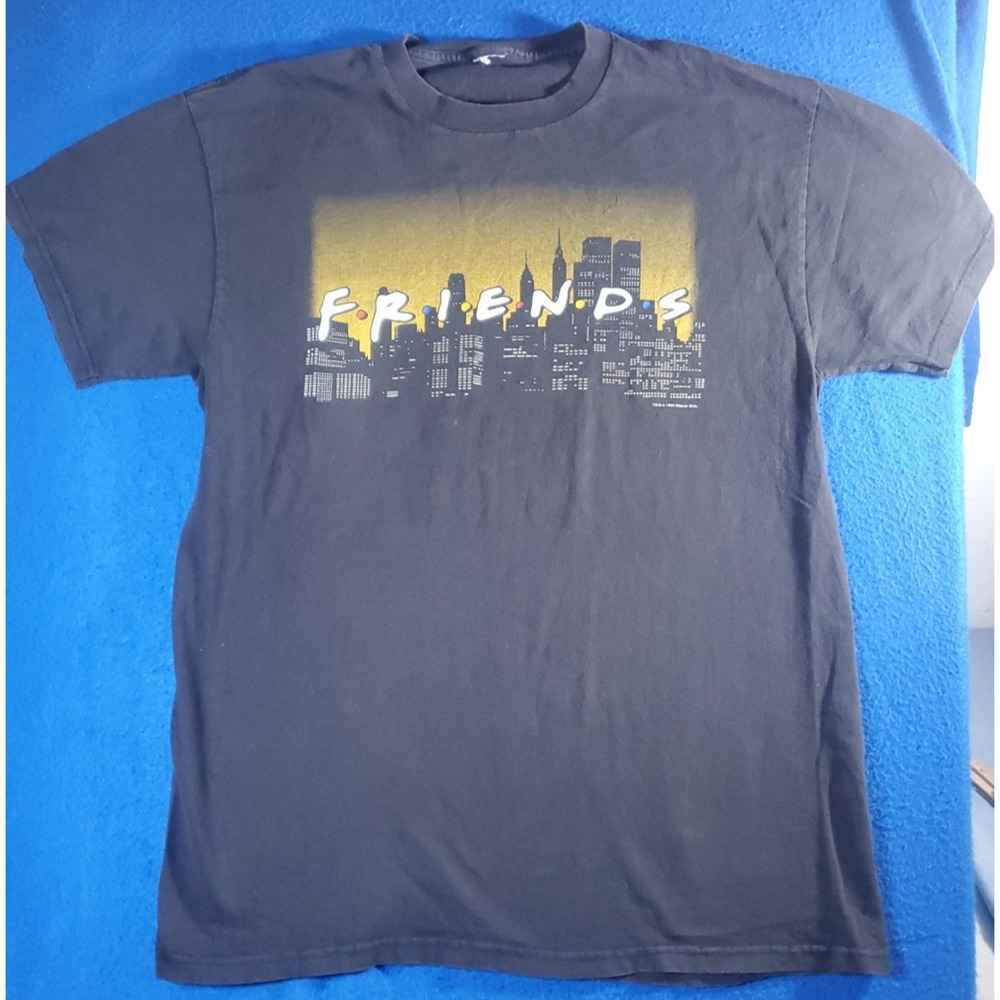 Vintage FRIENDS 1990s NBC TV Show Graphic T-Shirt Black Men’s XL